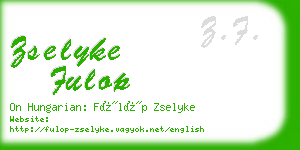 zselyke fulop business card